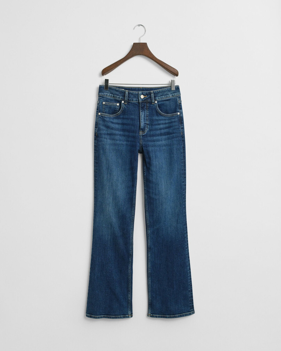 jeans svasati slim fit - blu scuro vintage