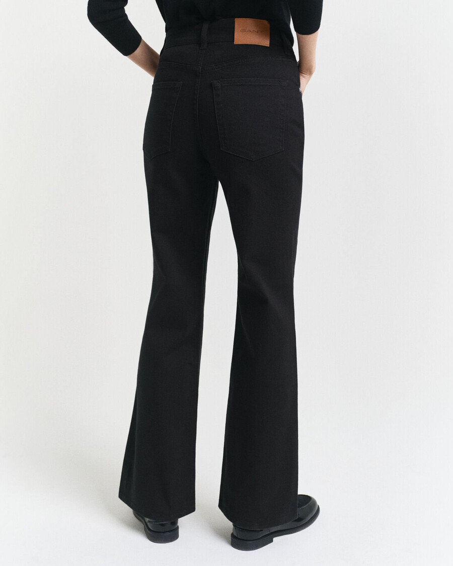 jeans neri svasati slim fit - nero