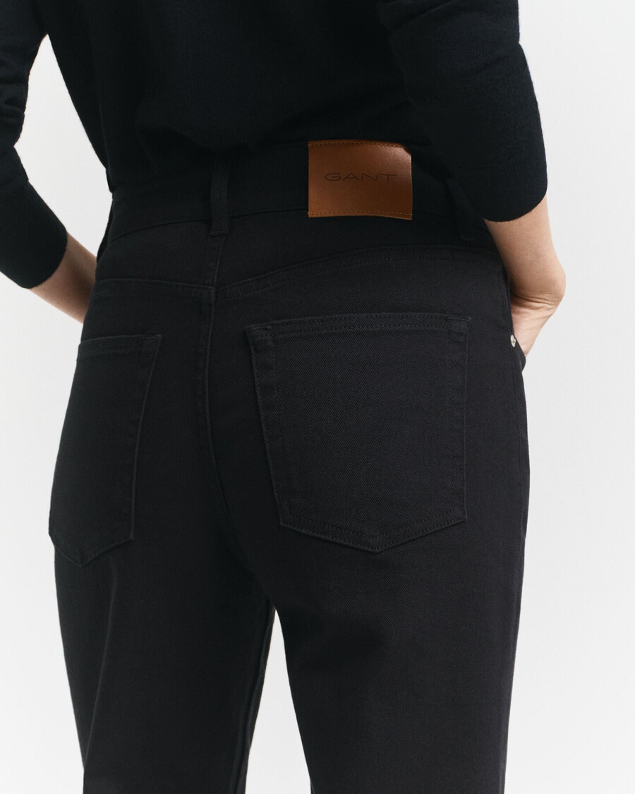 jeans neri svasati slim fit - nero