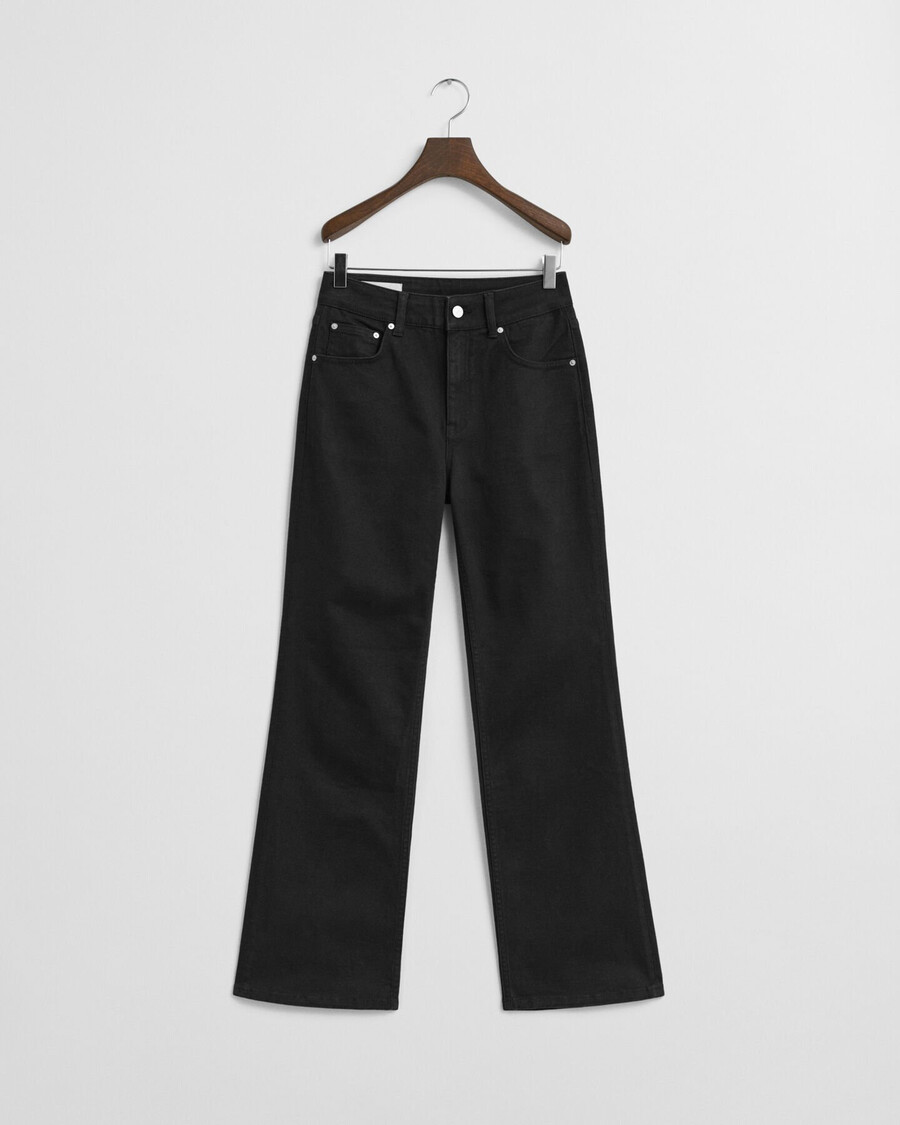 jeans neri svasati slim fit - nero