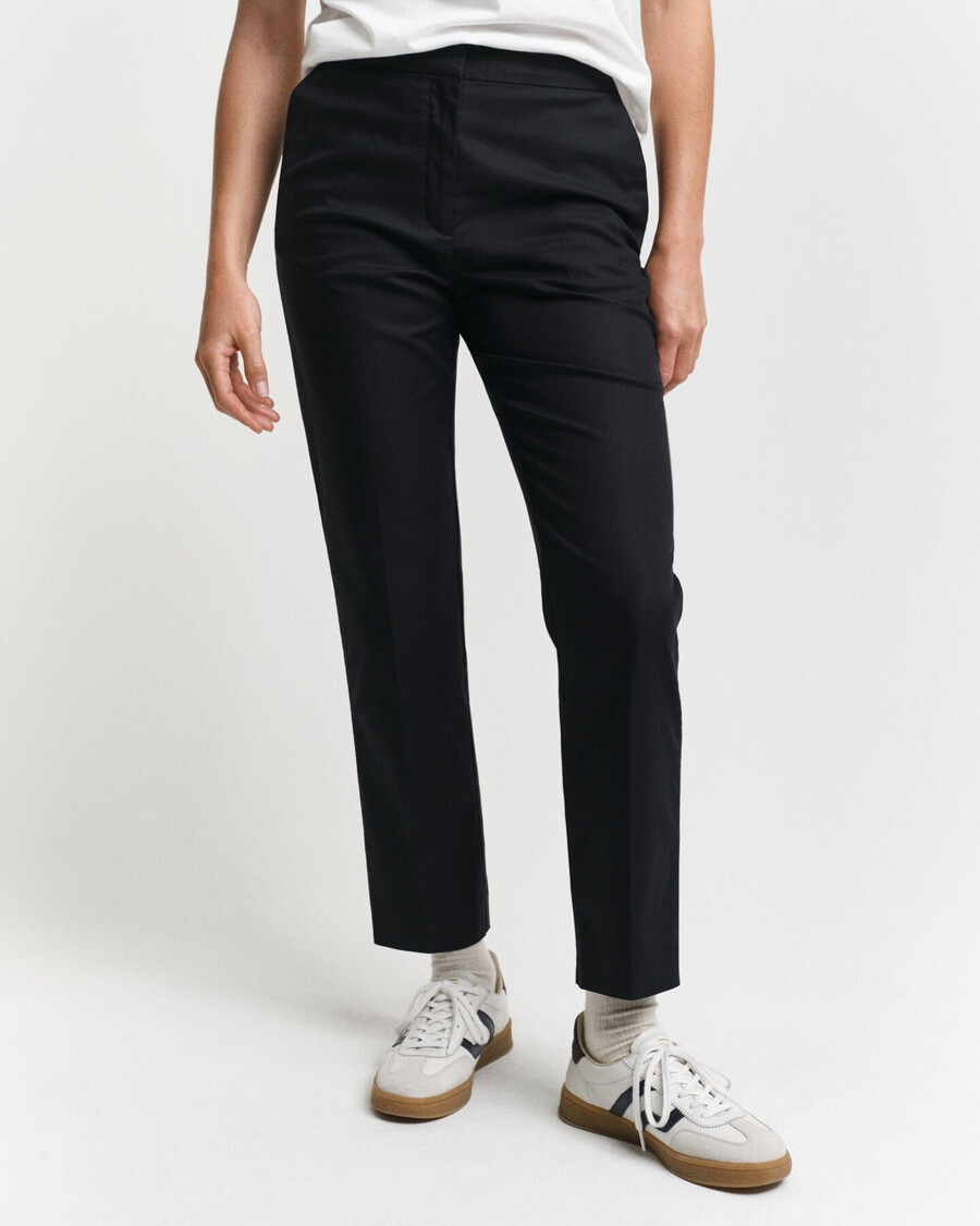 pantaloni slim a sigaretta - nero ebano