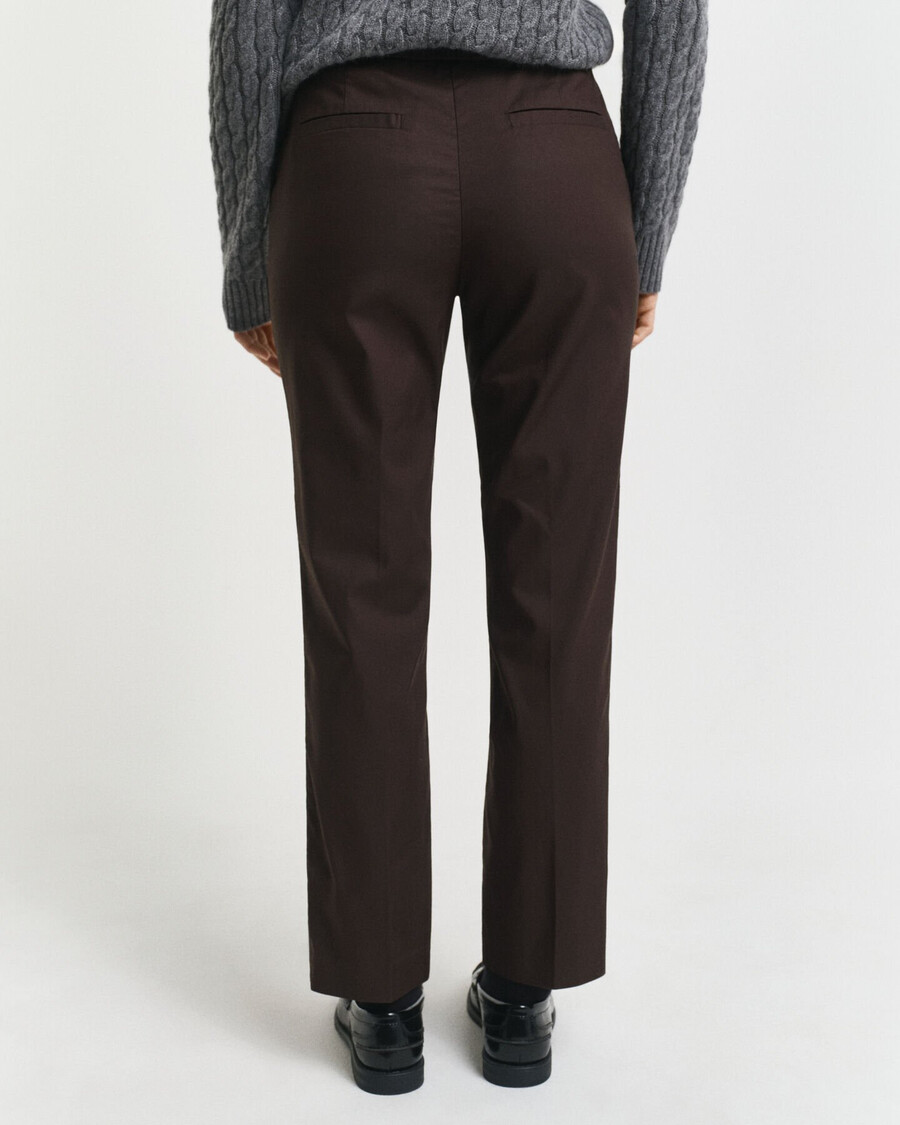 pantaloni slim fit - marrone scuro