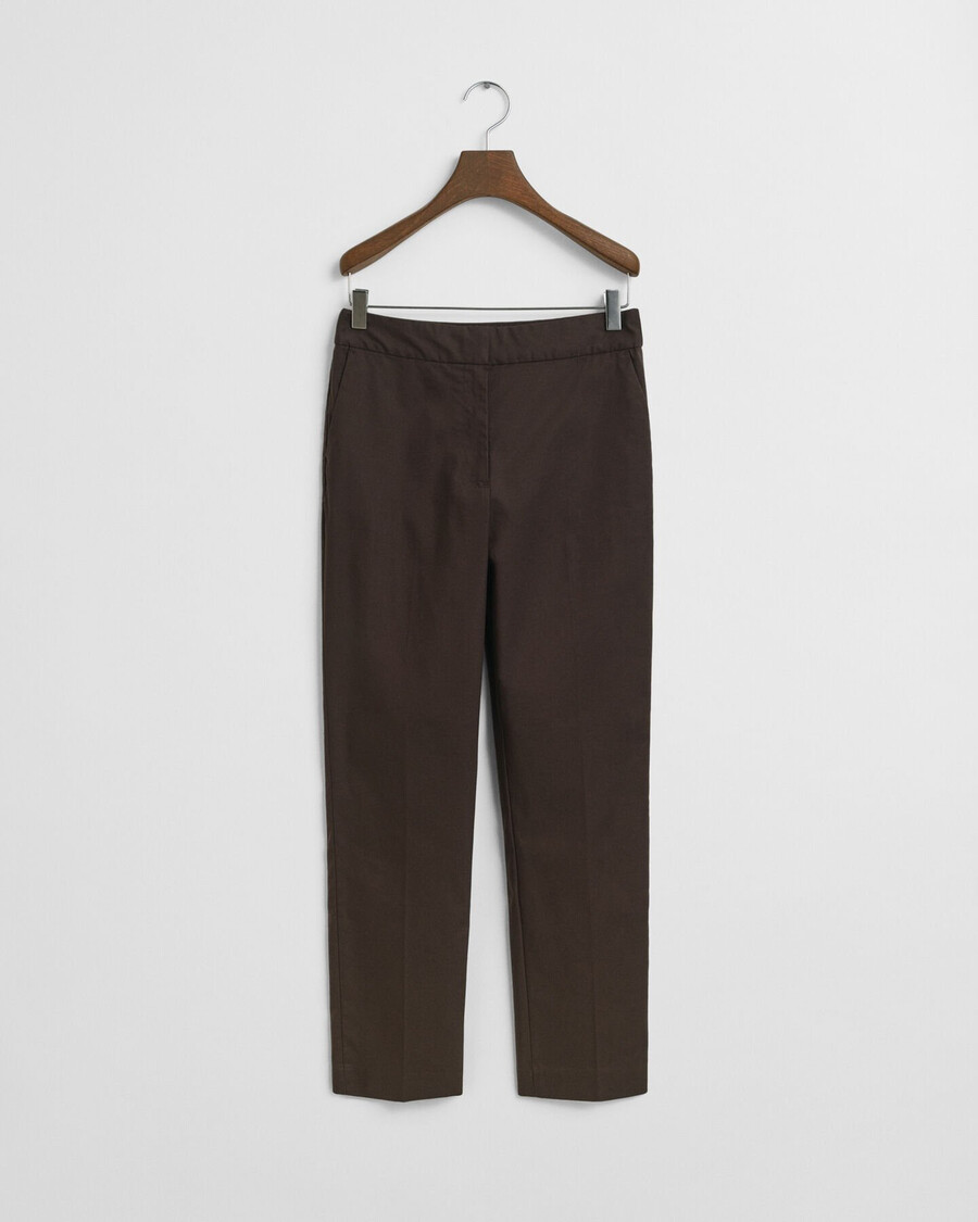 pantaloni slim fit - marrone scuro