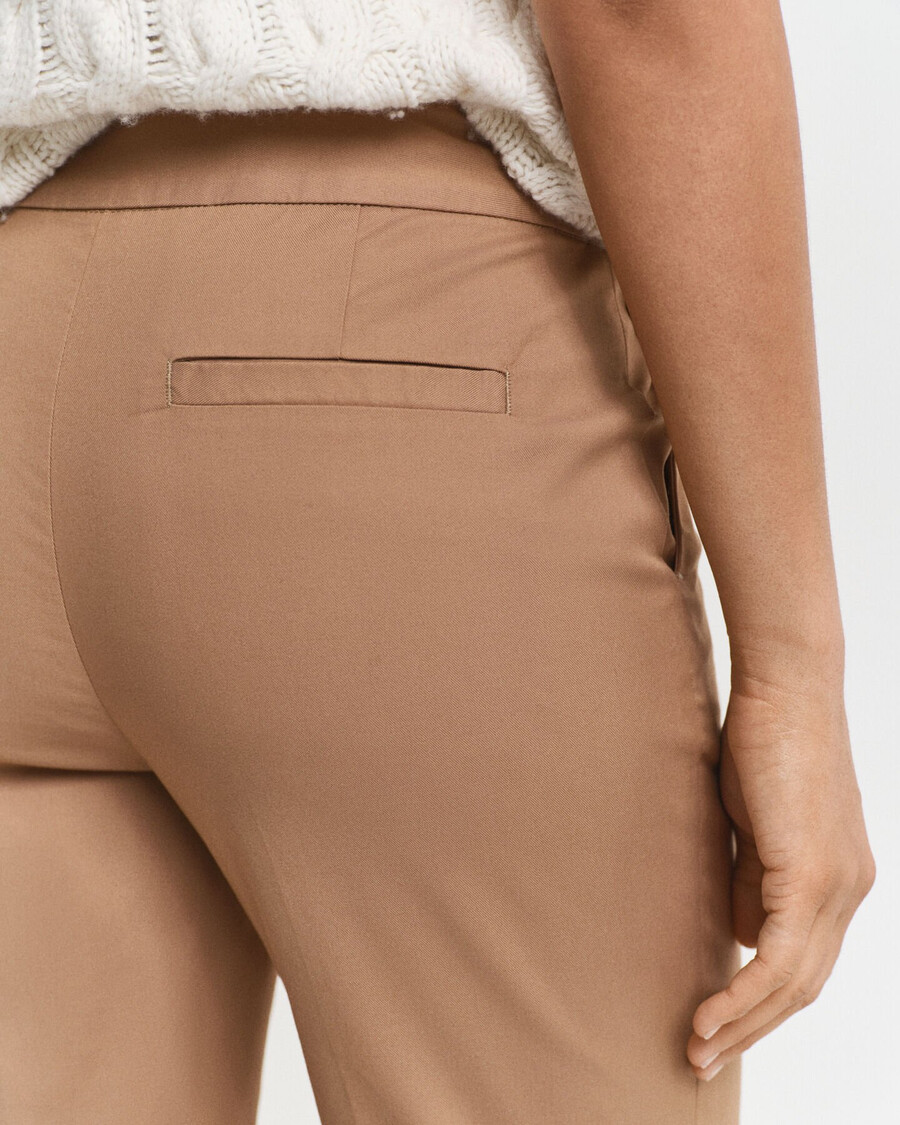 pantaloni slim a sigaretta - cachi caldo