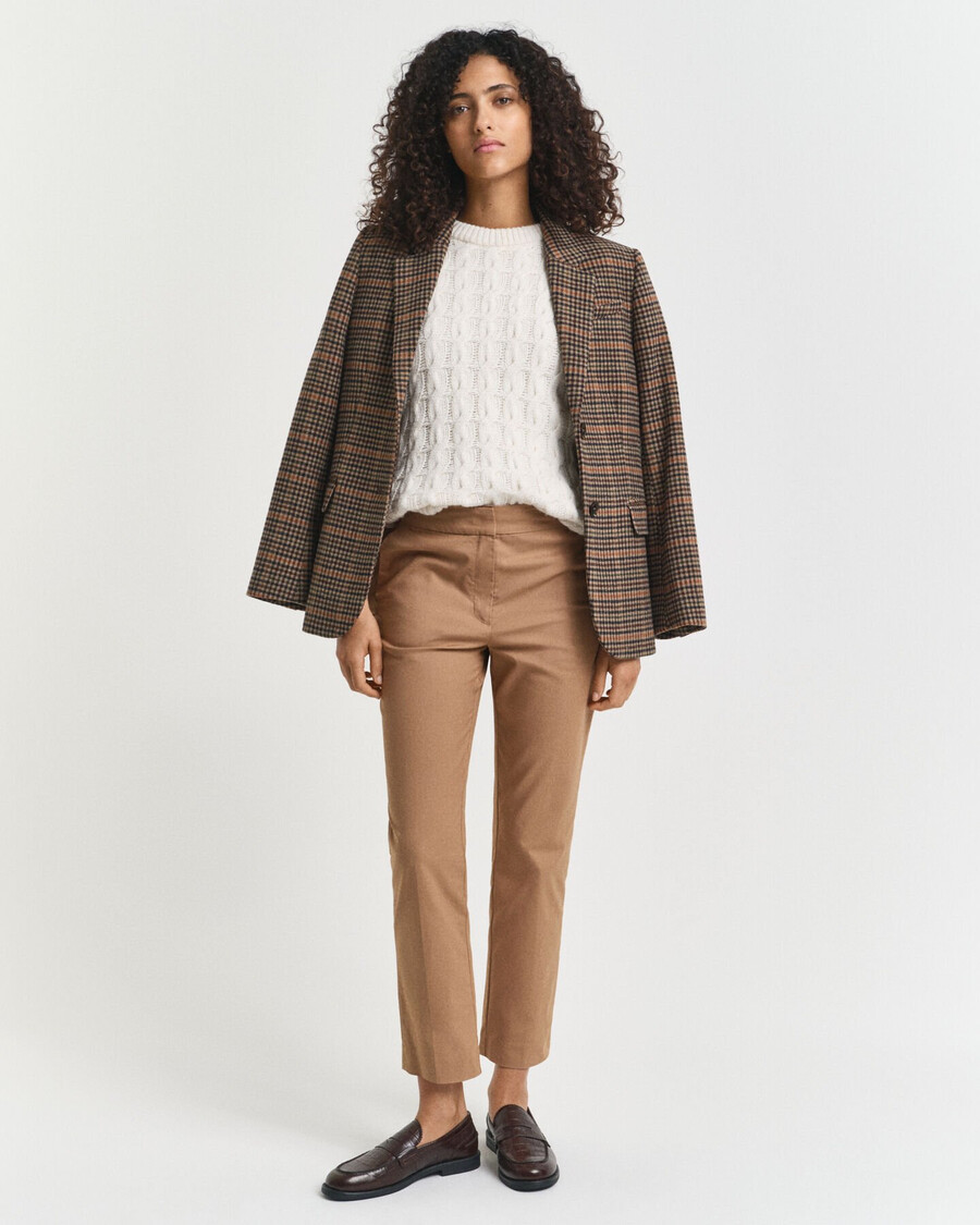 pantaloni slim a sigaretta - cachi caldo