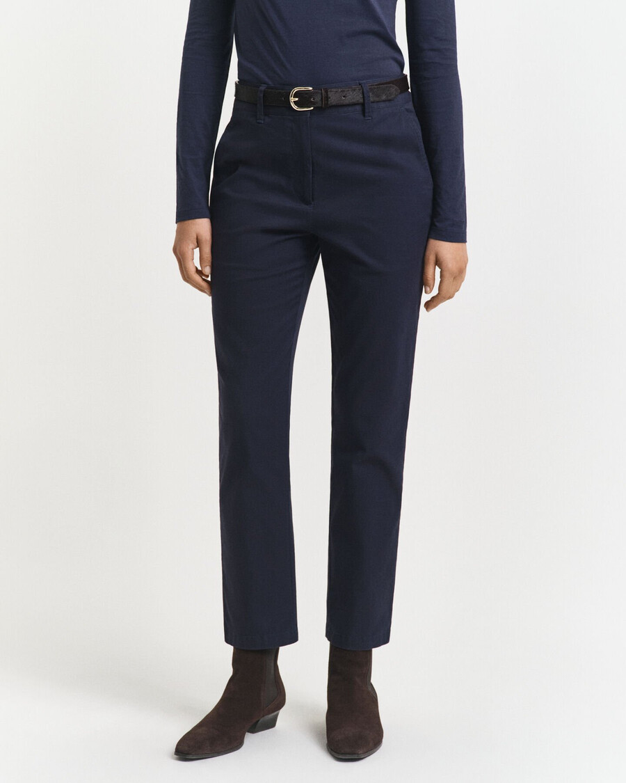 pantaloni chino slim fit - blu sera