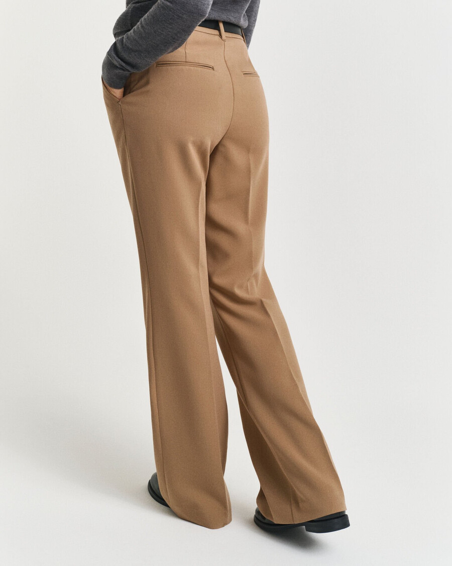 pantaloni svasati slim fit - cachi caldo
