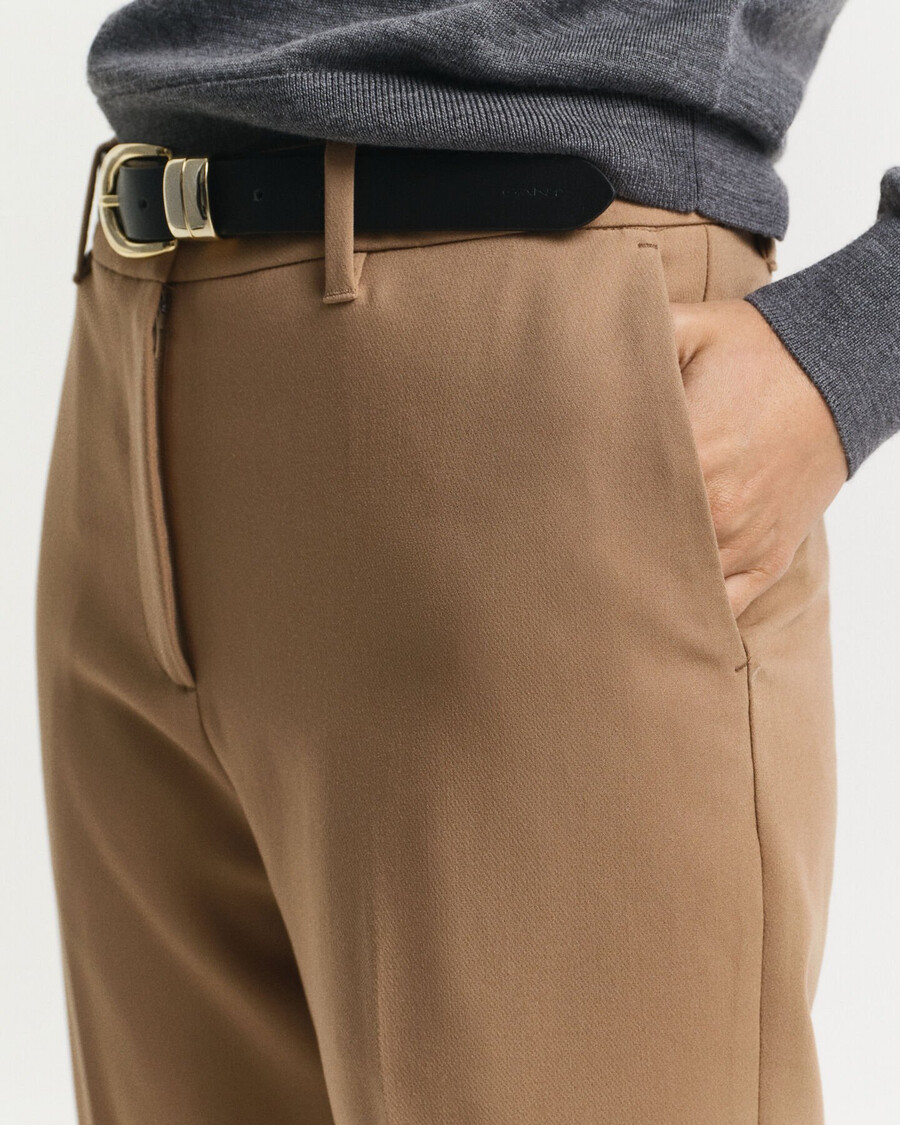 pantaloni svasati slim fit - cachi caldo