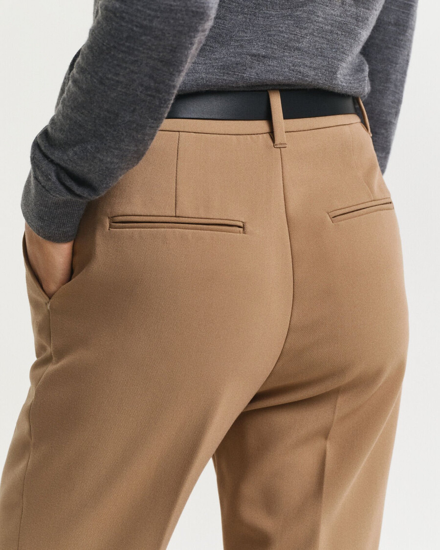 pantaloni svasati slim fit - cachi caldo