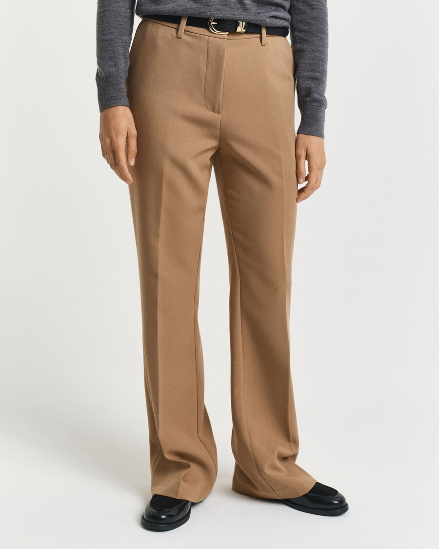 pantaloni svasati slim fit - cachi caldo