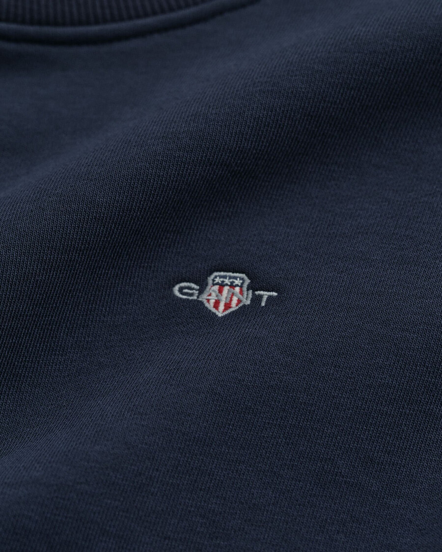 abito felpato con scollo rotondo shield - blu sera