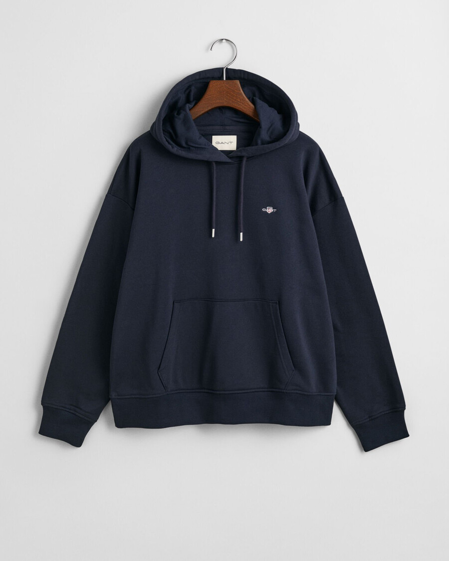 felpa con cappuccio shield - blu sera