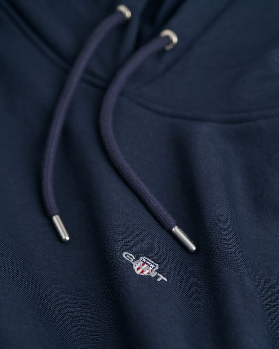 felpa con cappuccio shield - blu sera