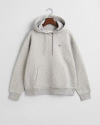 felpa con cappuccio shield - grigio chiaro melange