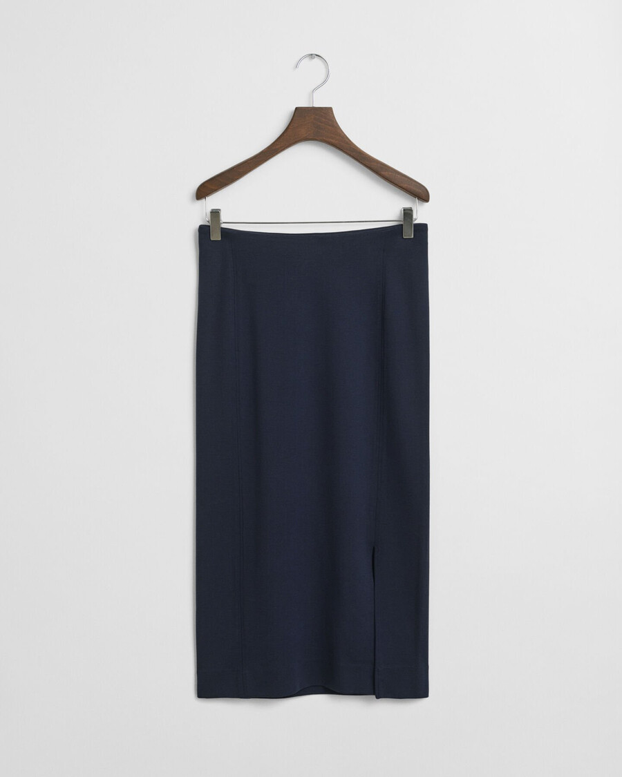 gonna a tubino in jersey - blu sera