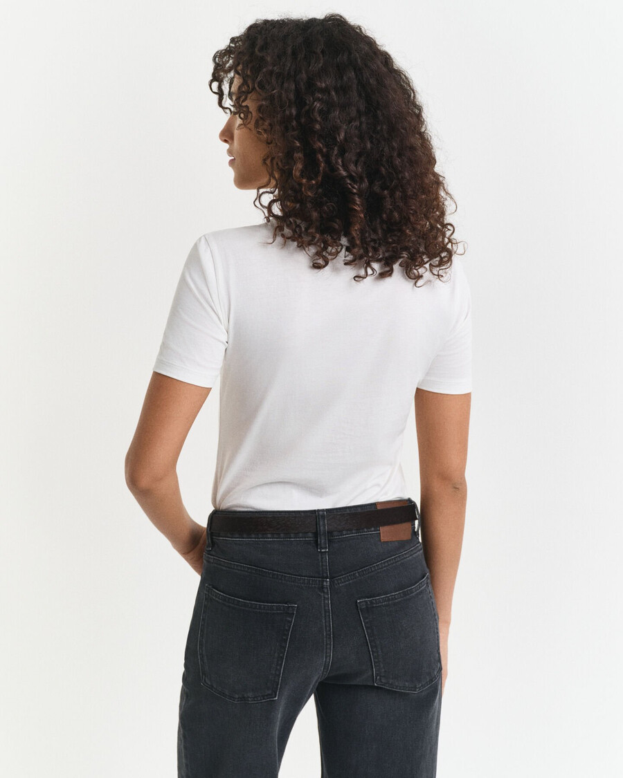 t-shirt in cotone leggero - bianca