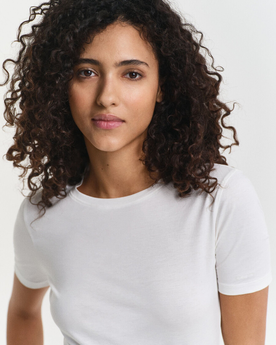 t-shirt in cotone leggero - bianca