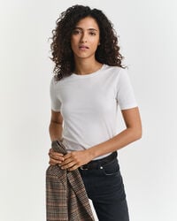 t-shirt in cotone leggero - bianca