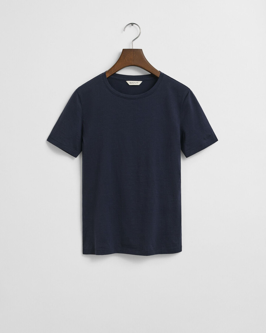 t-shirt in cotone leggero - blu sera