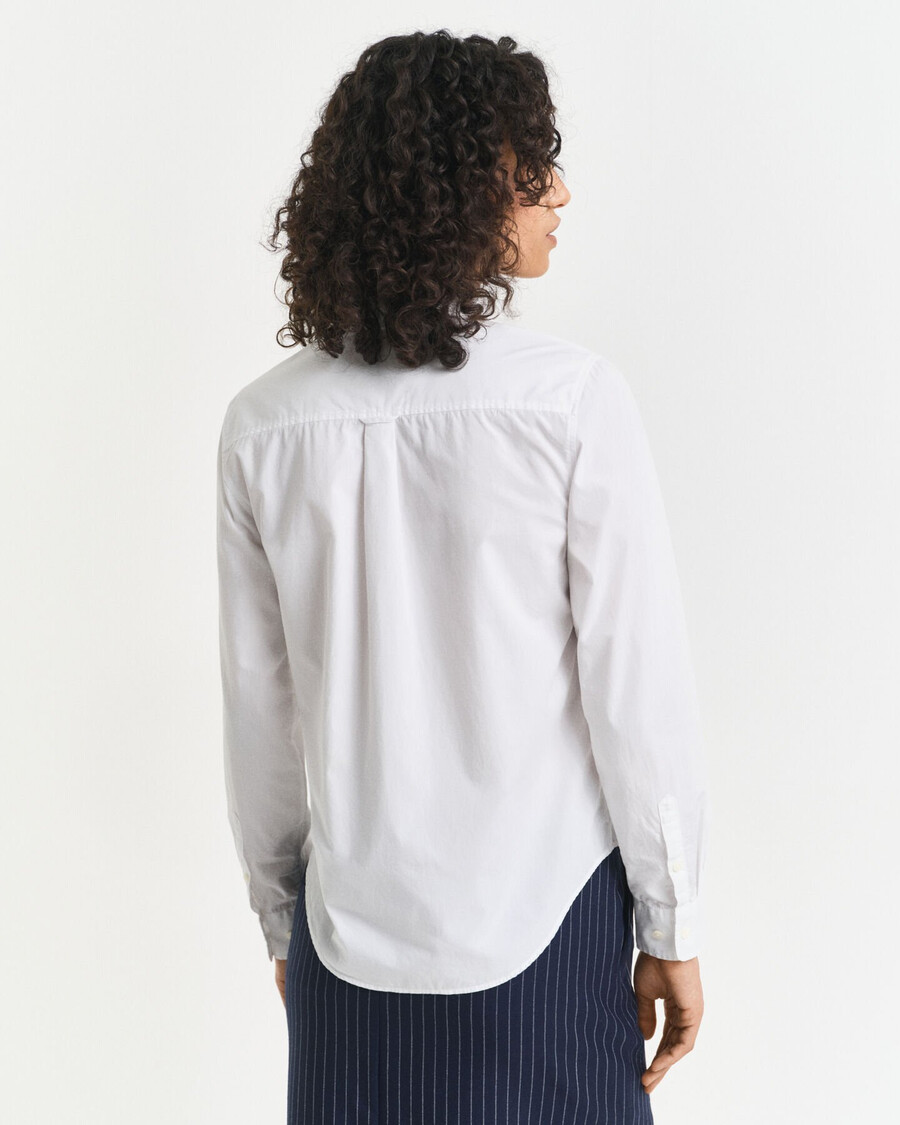 camicia classica in popeline vestibilità regolare - bianca