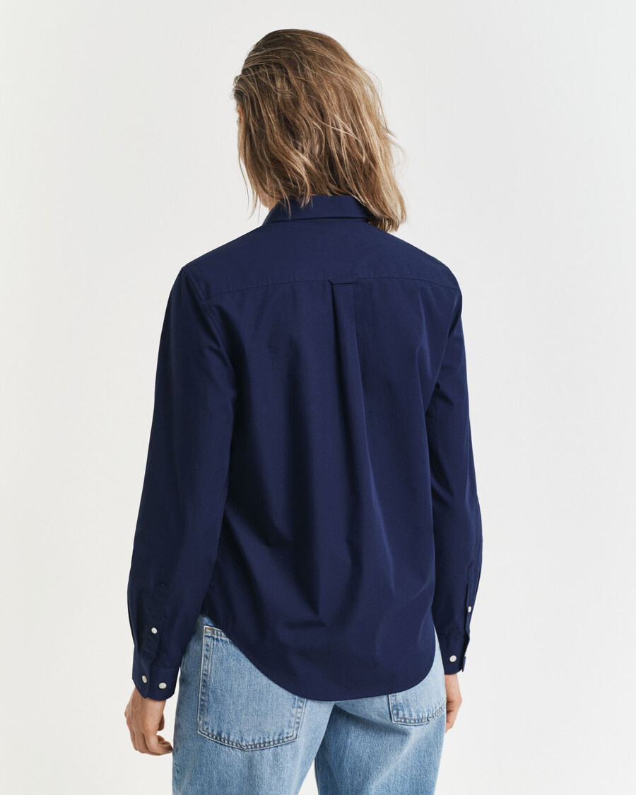 camicia in popeline classica vestibilità regolare - blu classico