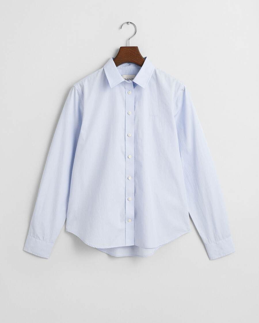 camicia classica in popeline vestibilità regolare - azzurro chiaro