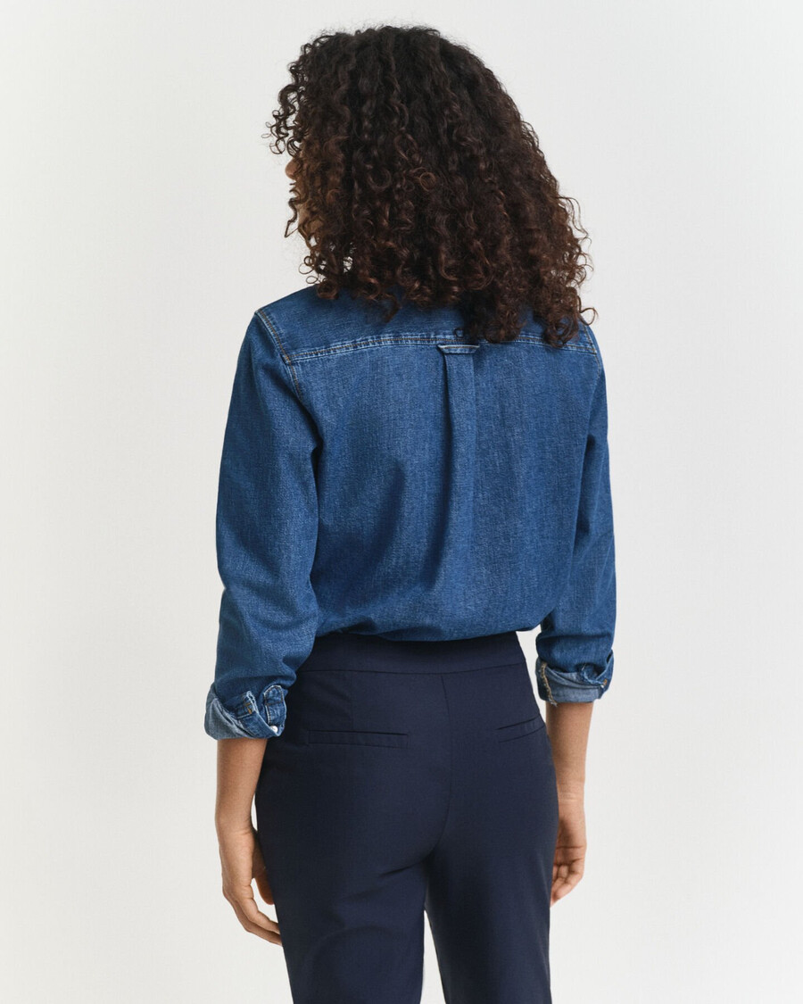 camicia in denim vestibilità regolare - indaco