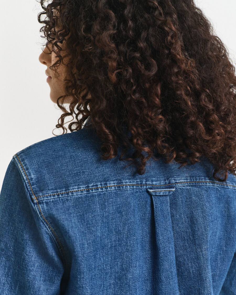 camicia in denim vestibilità regolare - indaco