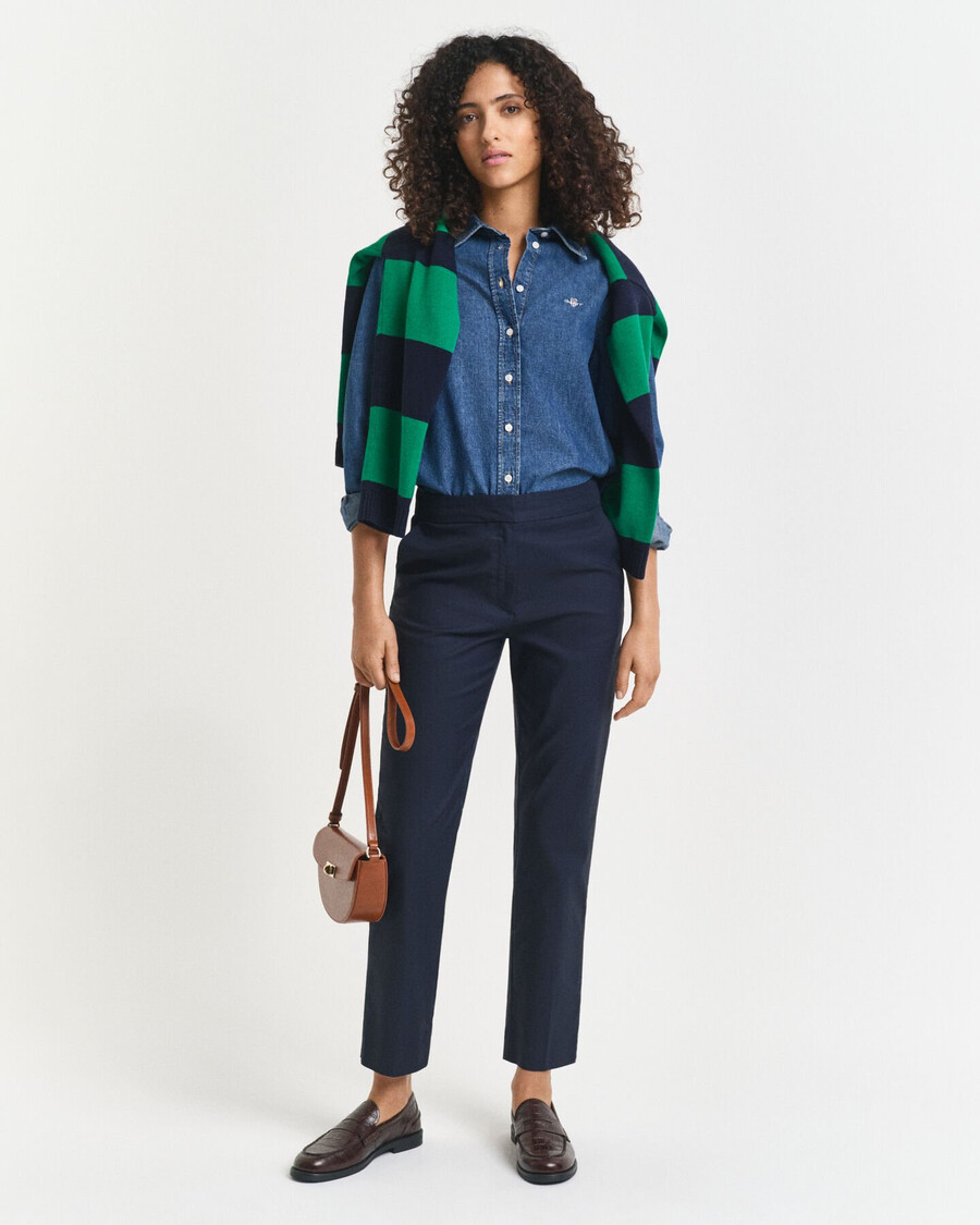 camicia in denim vestibilità regolare - indaco