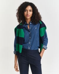 camicia in denim vestibilità regolare - indaco