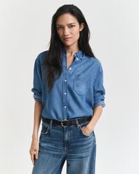 camicia relaxed fit indigo - indaco chiaro