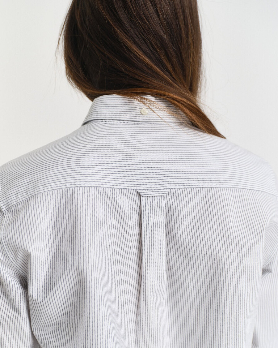 camicia oxford a righe classiche vestibilità regolare - blu classico