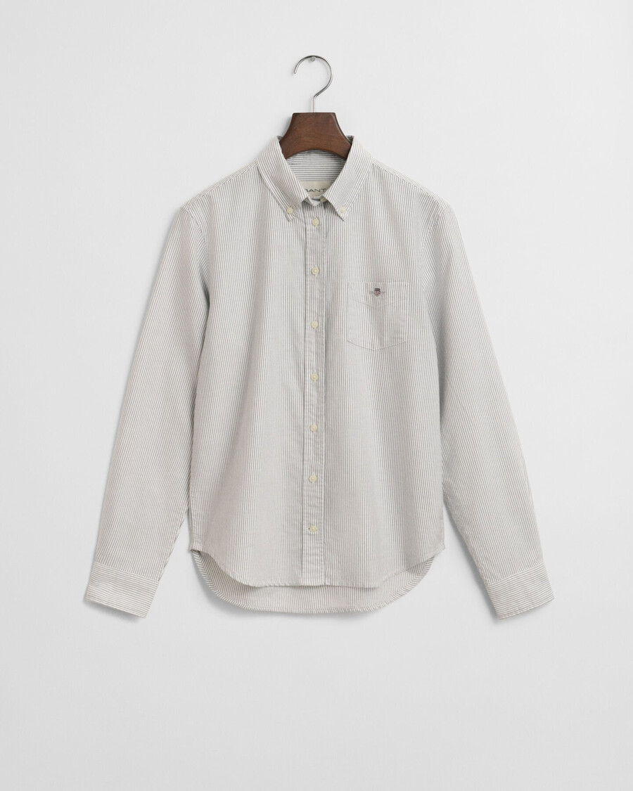 camicia oxford a righe classiche vestibilità regolare - blu classico