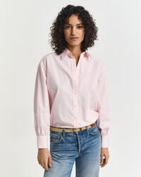 camicia a maniche lunghe con vestibilità rilassata - salmone