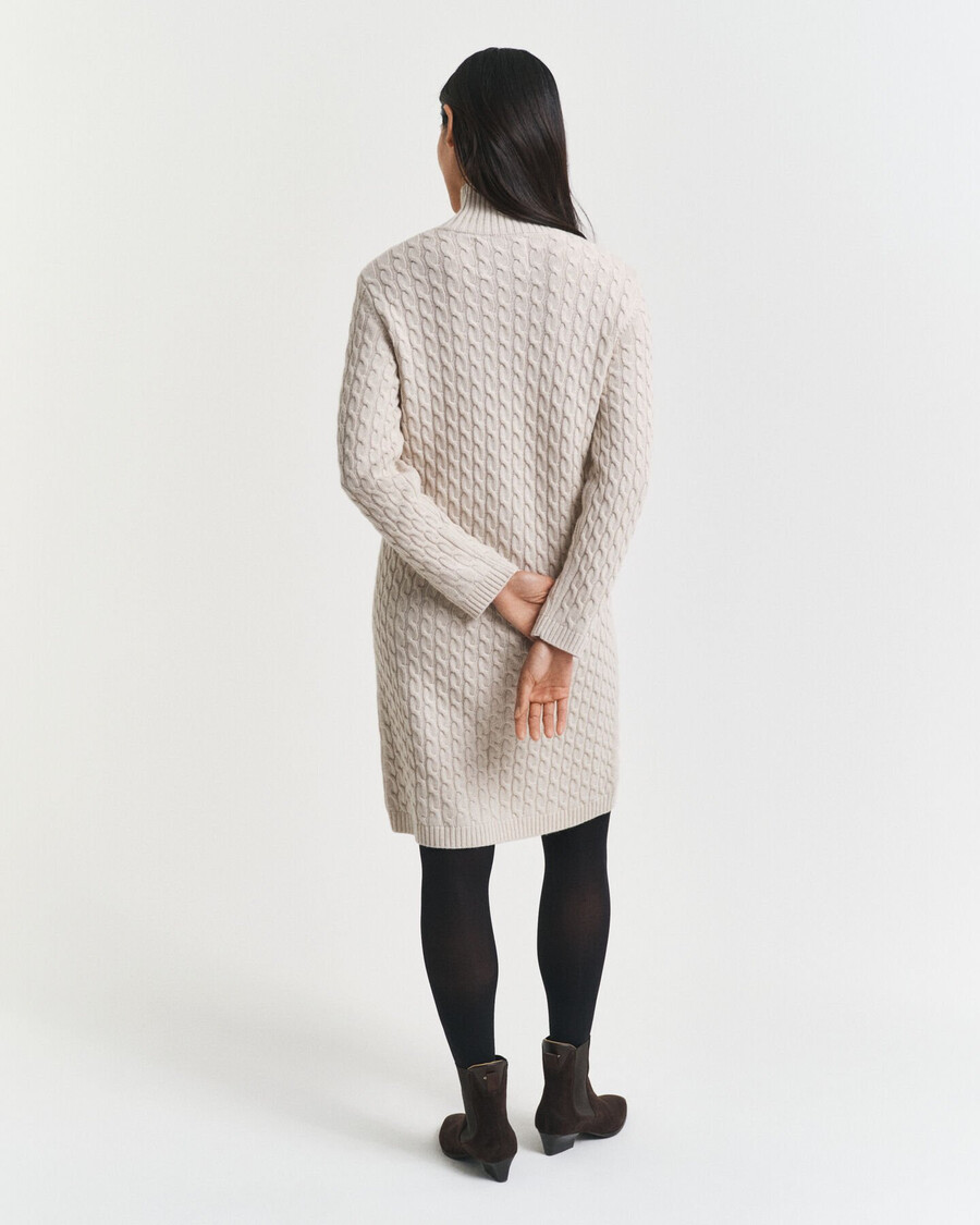 abito in maglia a trecce - seed melange