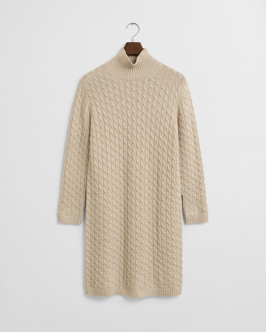 abito in maglia a trecce - seed melange