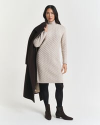 abito in maglia a trecce - seed melange
