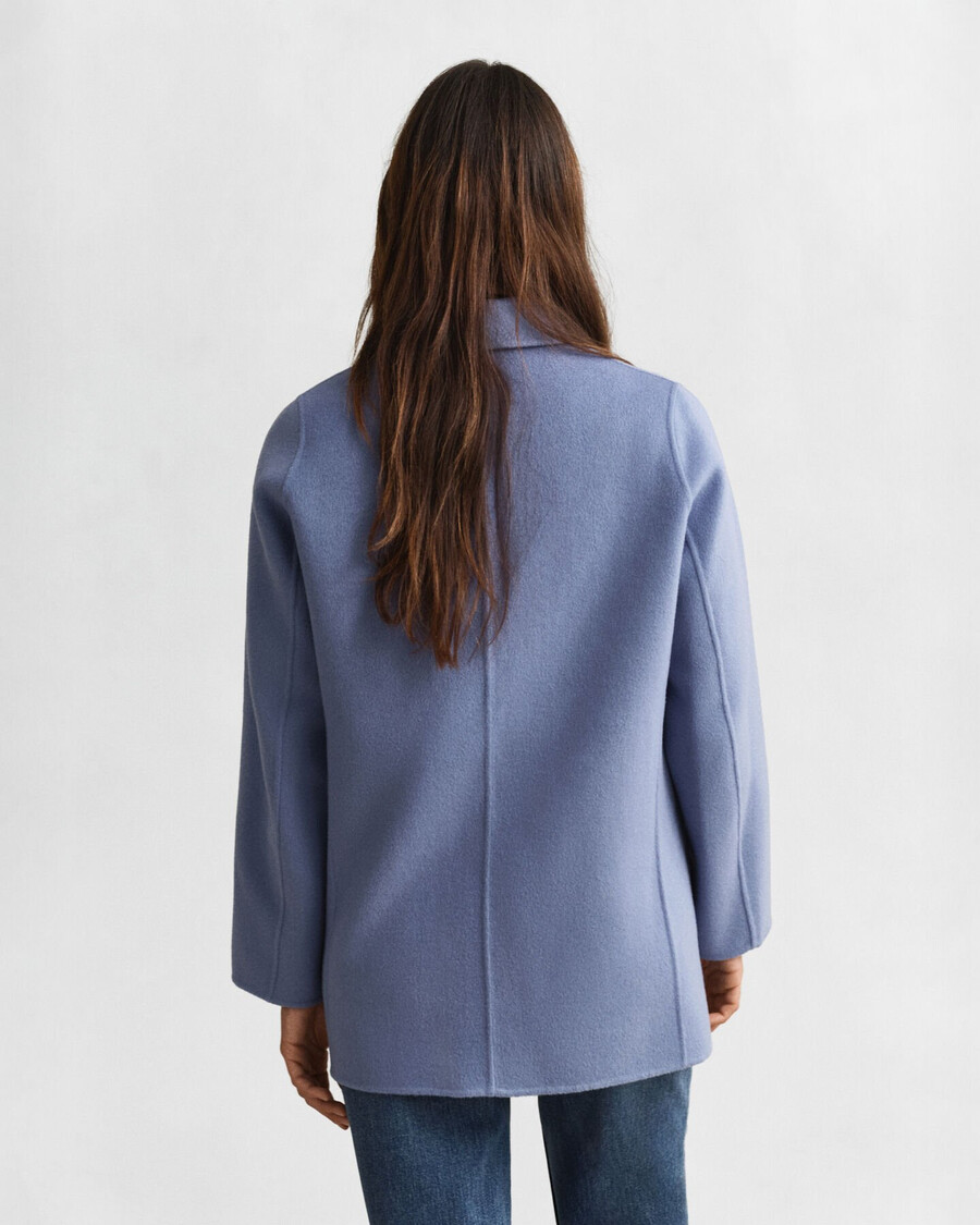 cappotto con dettagli cuciti a mano - denim sbiadito