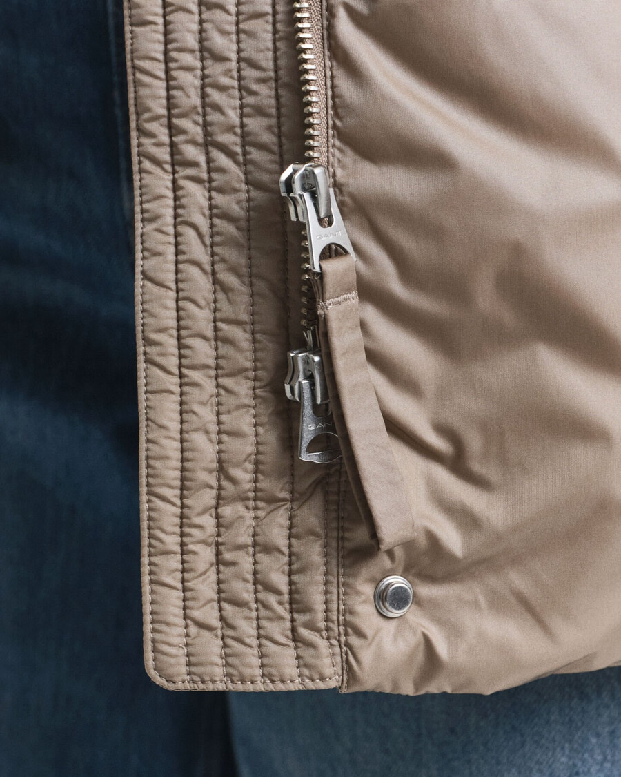giacca imbottita relaxed fit - beige talpa