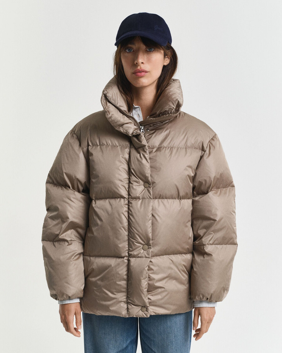 giacca imbottita relaxed fit - beige talpa