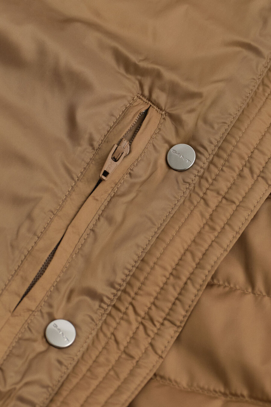 gilet leggero in piuma - caldo cachi