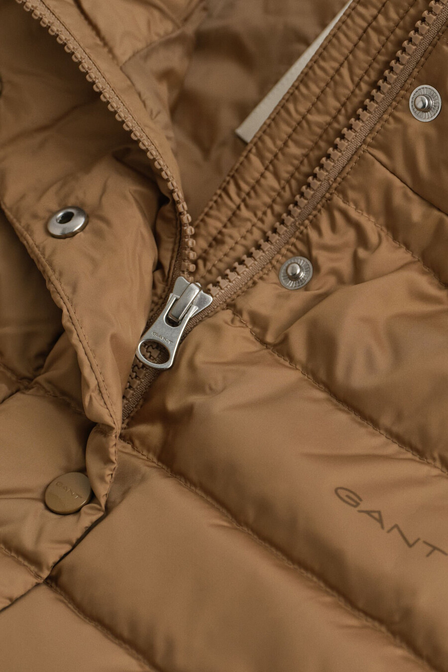 gilet leggero in piuma - caldo cachi