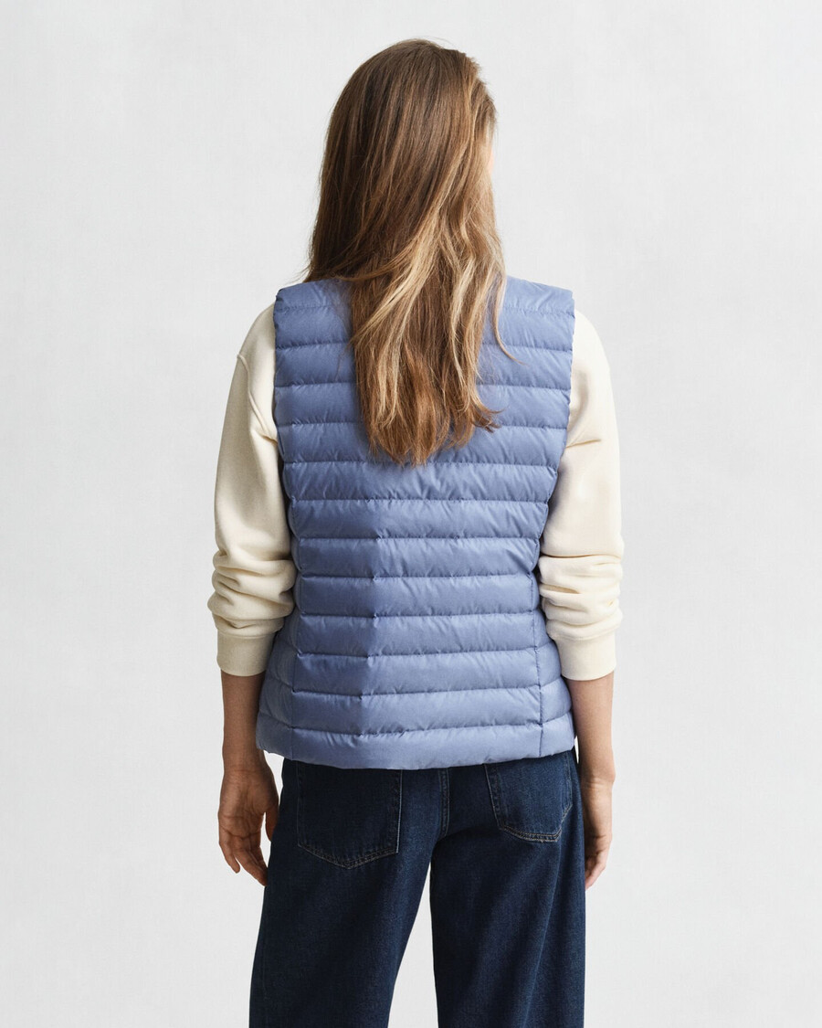 gilet leggero in piumino - denim sbiadito