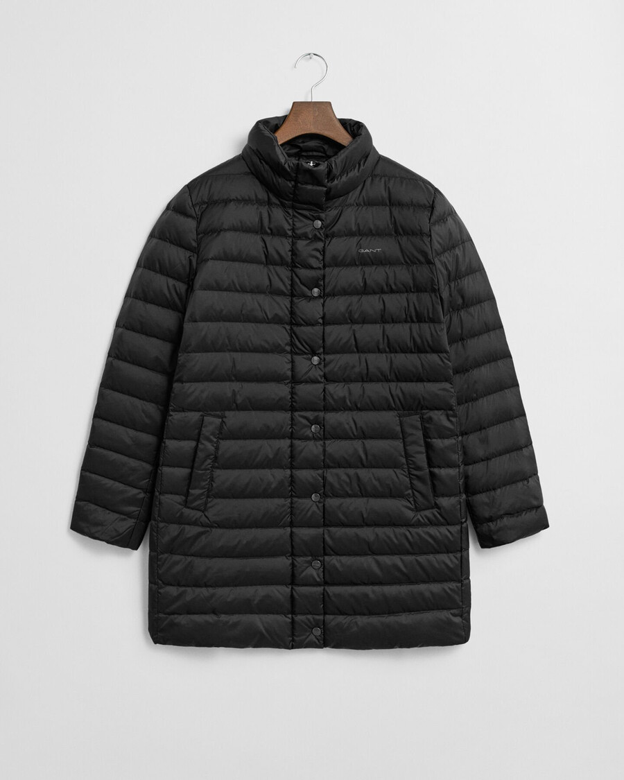 cappotto leggero in piuma - nero