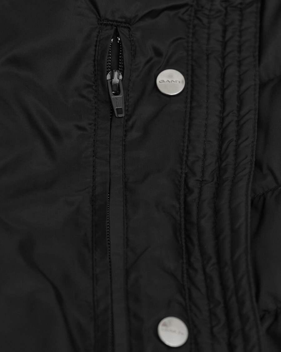 cappotto leggero in piuma - nero