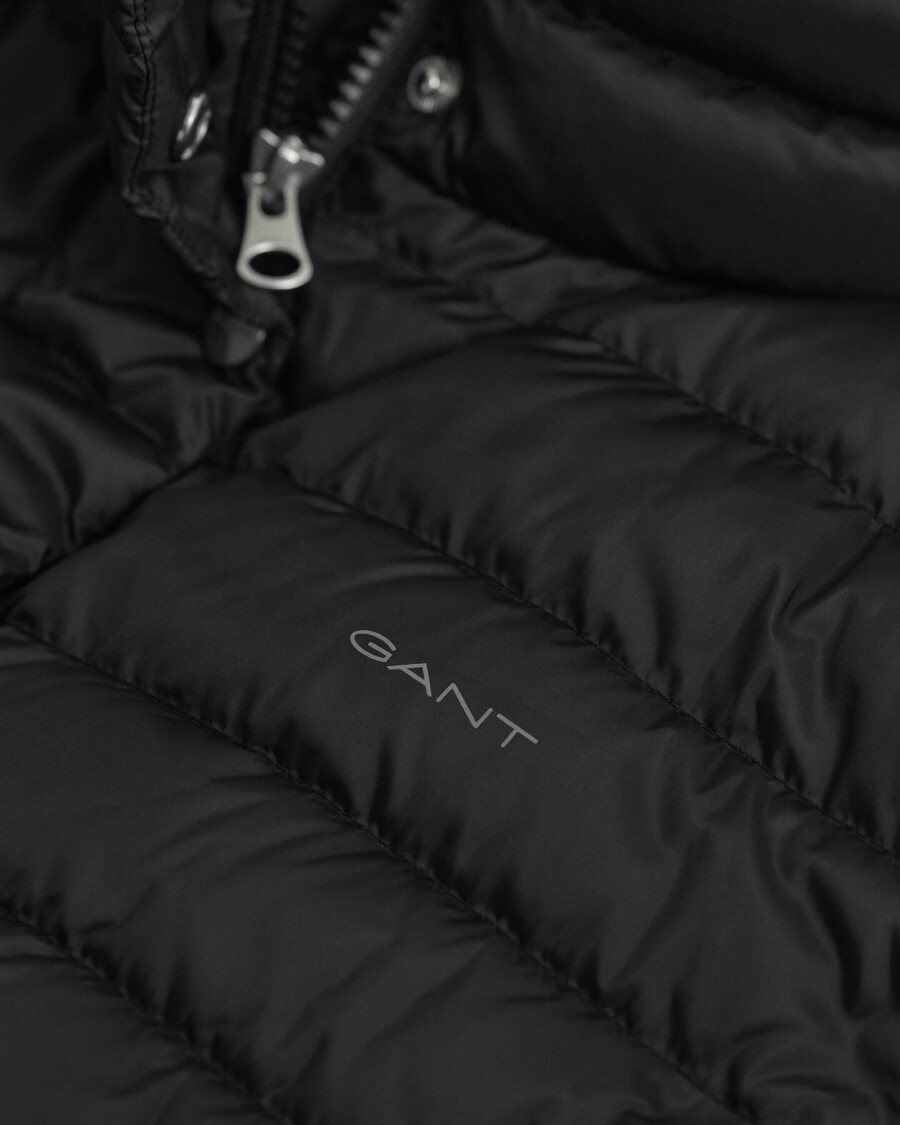 cappotto leggero in piuma - nero