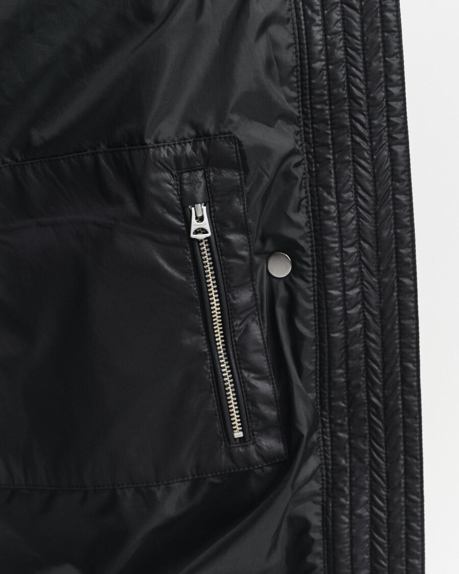 cappotto imbottito dalla vestibilità rilassata - nero