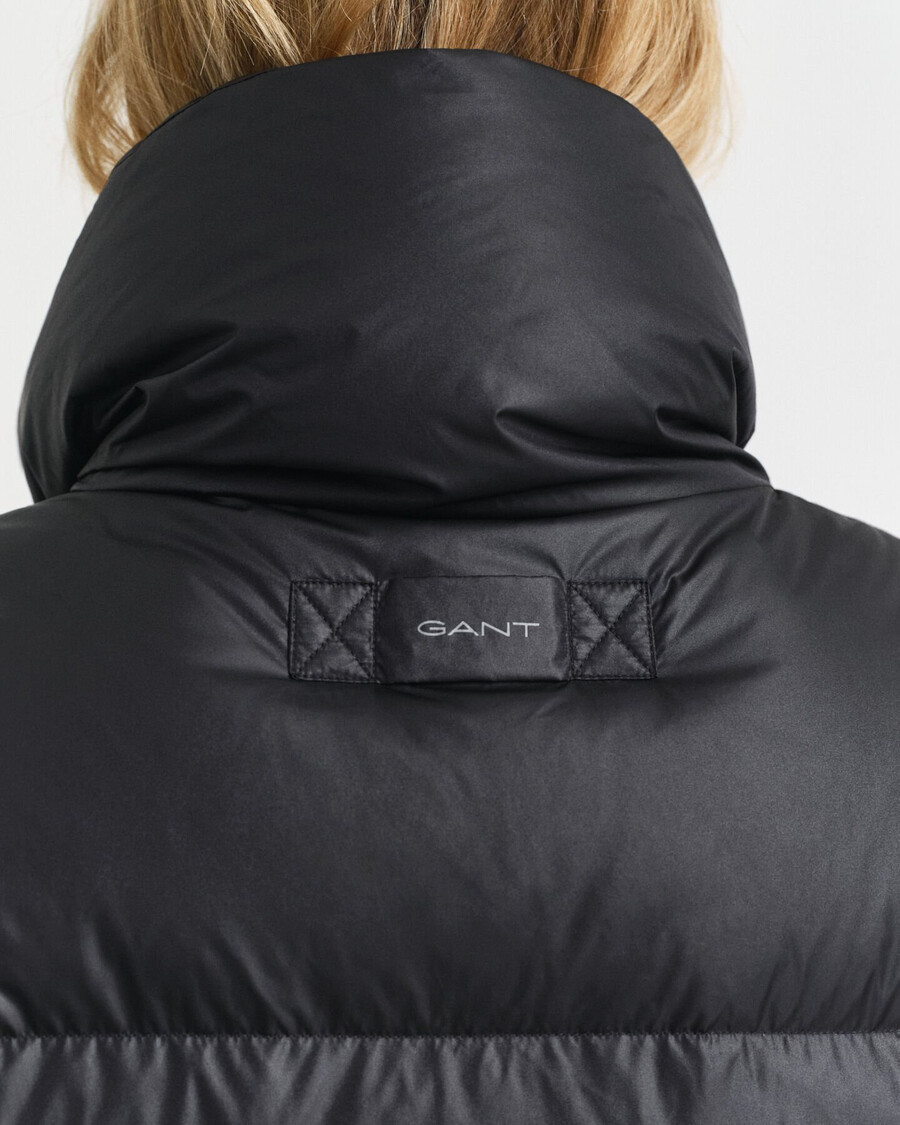 cappotto imbottito dalla vestibilità rilassata - nero