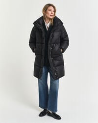 cappotto imbottito dalla vestibilità rilassata - nero