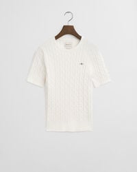 maglione in maglia di cotone elasticizzato - guscio duovo